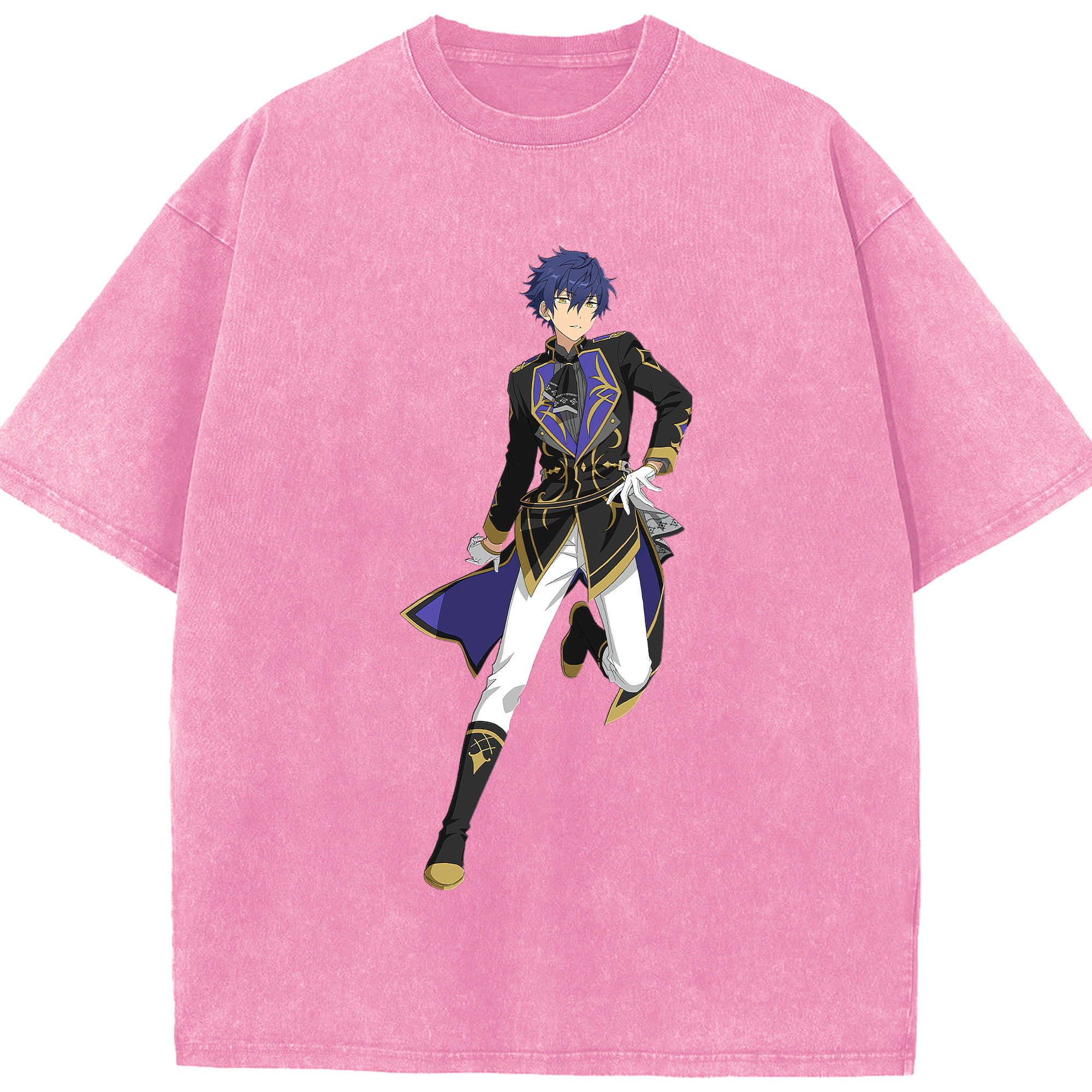 （画像用） あんさんぶるスターズ! Ensemble Stars 綿100% ヴィンテージ風 半袖Tシャツ（フロントプリント）